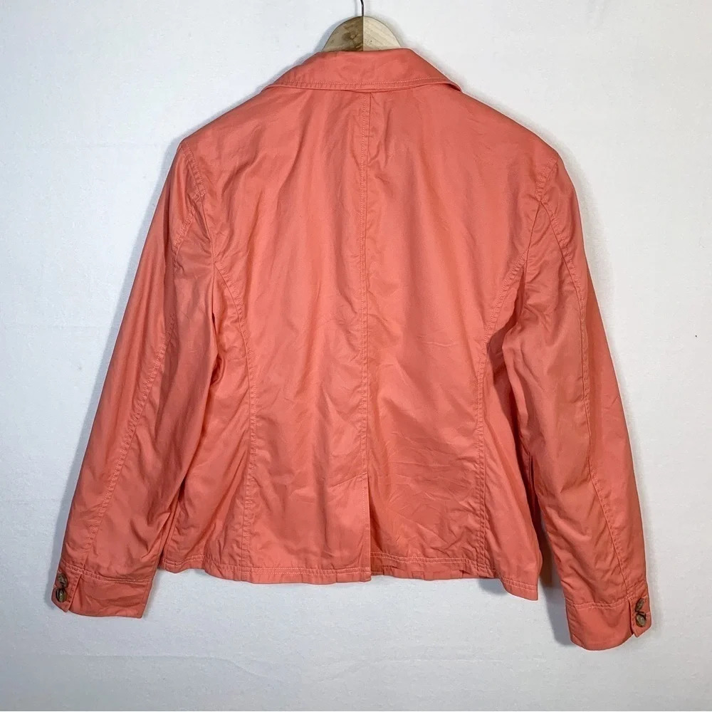 L.L. Bean Coral 100% Cotton Blazer Jacket - Picture 5 of 6